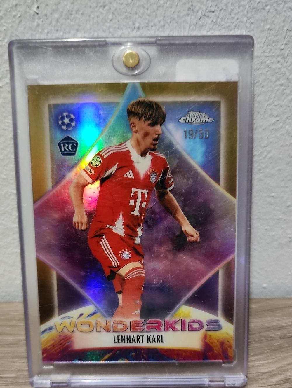 Gold Wonderkids Lennart Karl Soccer Trading Card -19/50  #wk-8